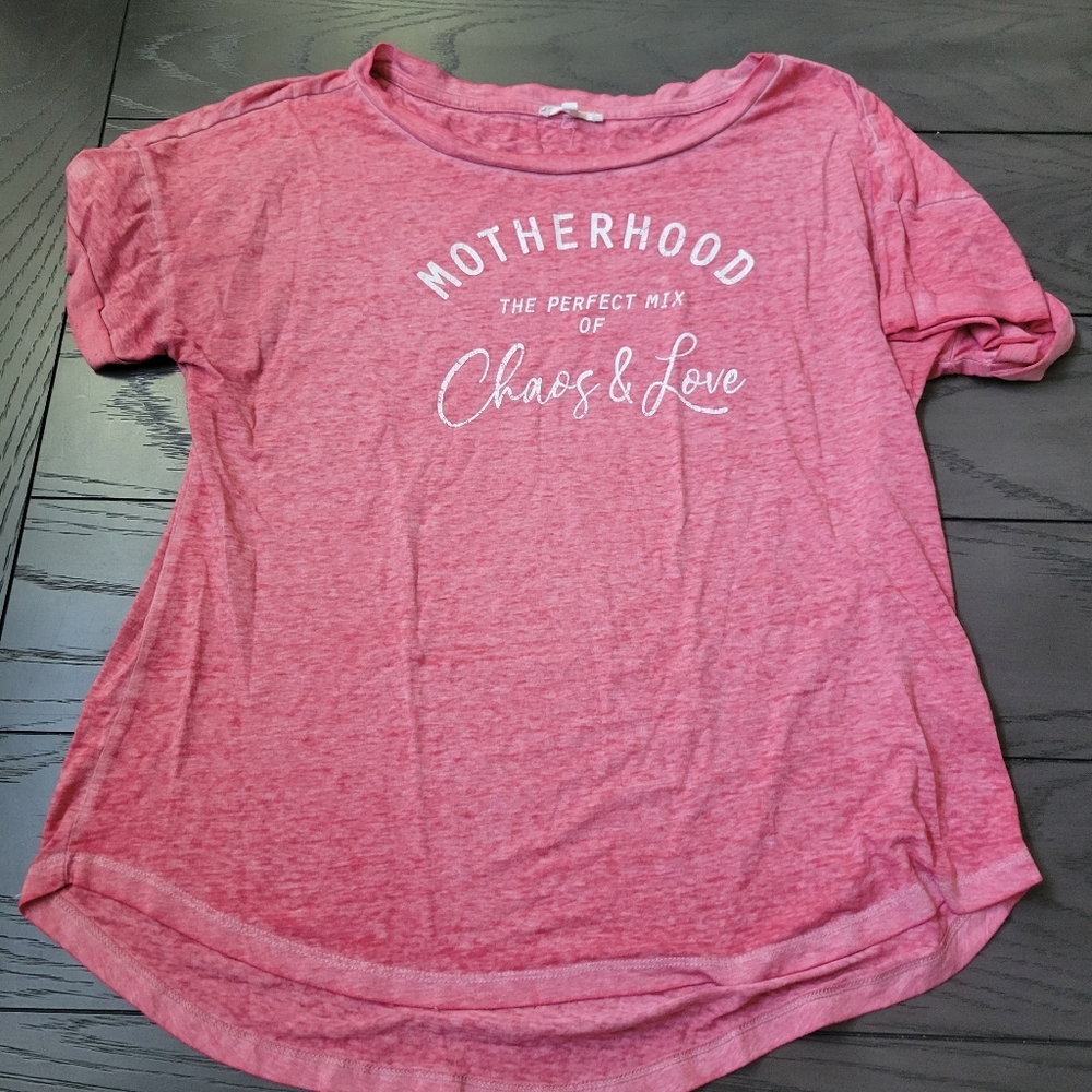 Maurices shirt top Motherhood Chaos and Love  size L